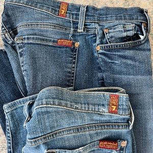 Bundle Seven for all mankind skinny jean 2 units size 30